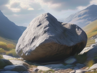 在一片静谧的山谷中，隐藏着一块被岁月遗忘的石头，它静静地躺在那里，仿佛在诉说着一个古老的故事。这就是影石，一块看似普通却又蕴含着无尽奥秘的石头